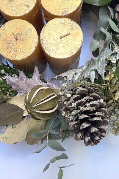 Corona Adviento White