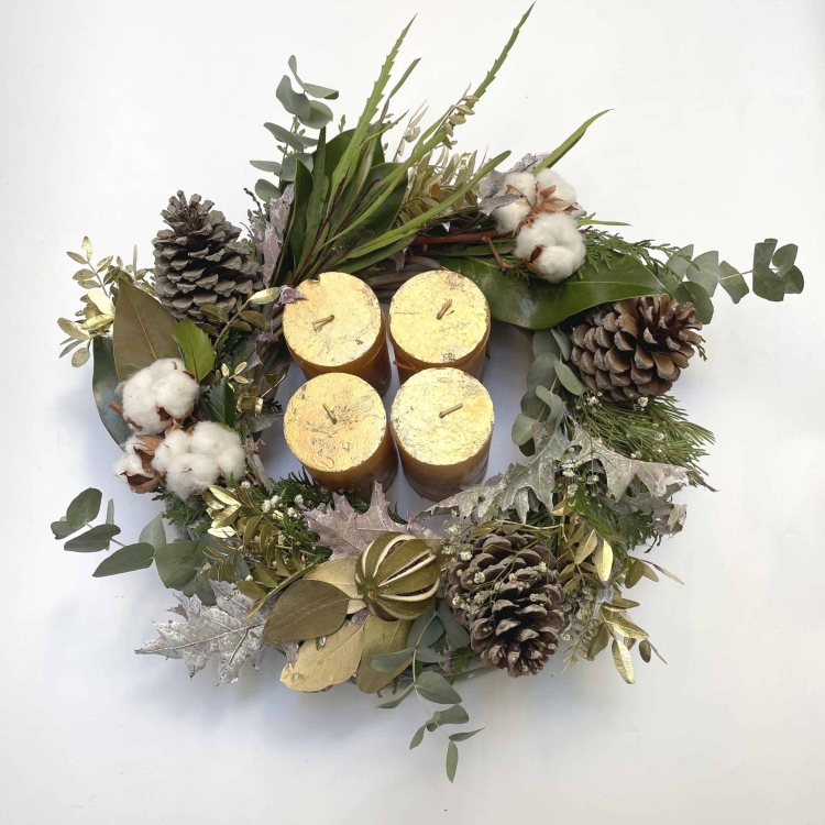 Corona Adviento White